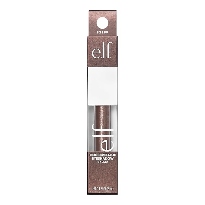 e.l.f. Liquid Metallic Eyeshadow, Quick-Drying, Long-Lasting, Gel-Based Formula For One-Swipe Pigmented Coverage, Vegan & Cruelty-Free, Galaxy