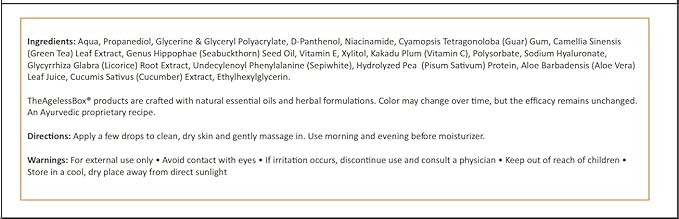 Ayurvedic Vitamin C Face Serum – Anti-Aging, Brightening & Hydrating – Face Serum with Kakadu Plum, Niacinamide & Hyaluronic Acid for Glowing, Radiant Skin – Vegan & Cruelty-Free – 30ml