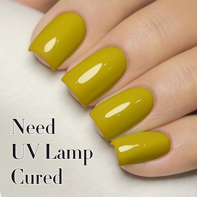 Double Rhythm 15ML Gel Polish Pure Sheer Same Color Same Bottle Soak Off Gel Polish Art Manicure Salon DIY at Home Gifts for Girls Women (Avocado Green-A1461)