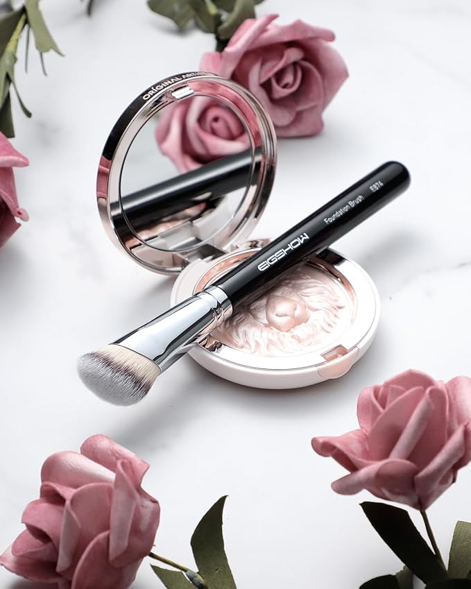 Concealer Brush, Angled Contour Brush for Blending Setting Buffing, Use Professional Makeup Brush with Liquid, Cream, or Powder Products