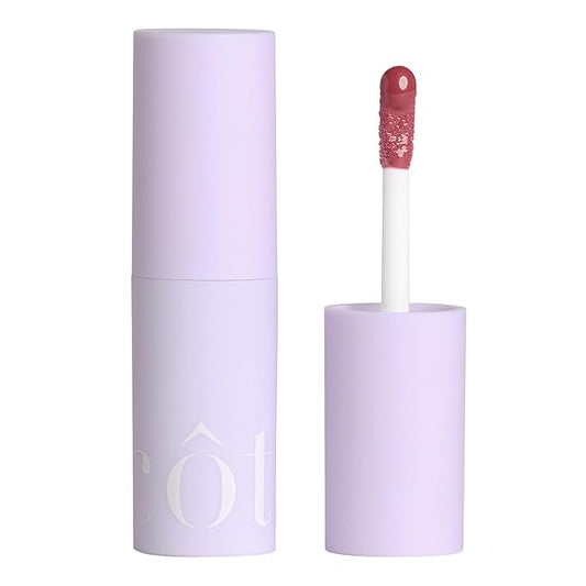 Côte Beauty's Mulberry Peptide Lip Shine, Ultra Hydrating & Long-Lasting Mauve Plumping Lip Gloss for Women with Hyaluronic Acid, Shea Butter & Jojoba Oil, Vegan & Cruelty-Free, 0.12 Fl Oz
