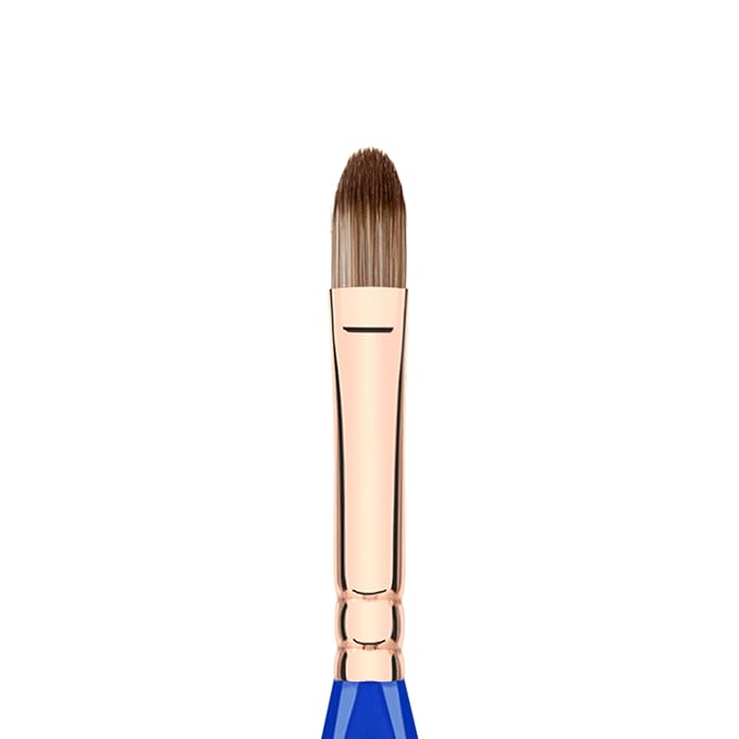 Bdellium Tools Professional Makeup Brush - Golden Triangle 934 Precision Concealer - With All Vegan and Soft Synthetic Fibers, For Concealing (Blue, 1pc)