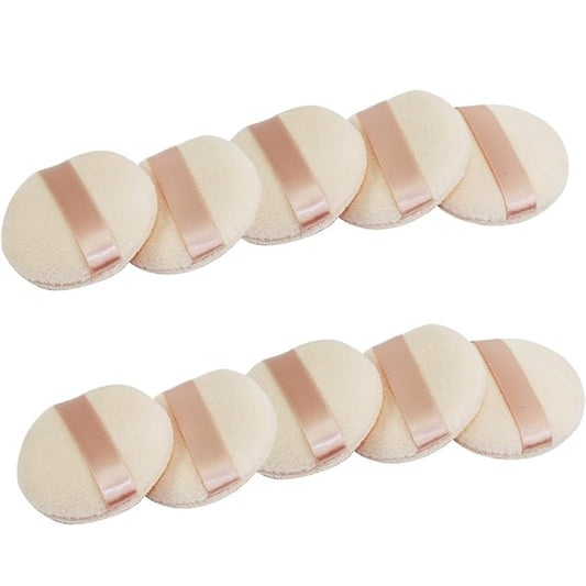 Powder Puff for Makeup Face Powder (10 Pieces)