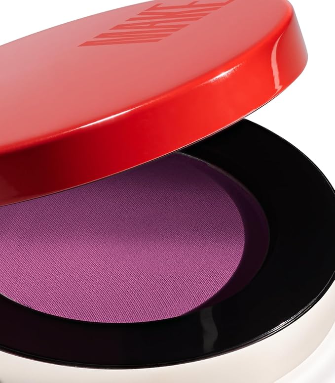 MAKE Beauty Skin Mimetic Microsuede Blush - Matte Powder Blush for Cheeks with Long Lasting Color - Non Comedogenic, Travel Size Makeup Single Palette. Shade - Galactic (Purple)