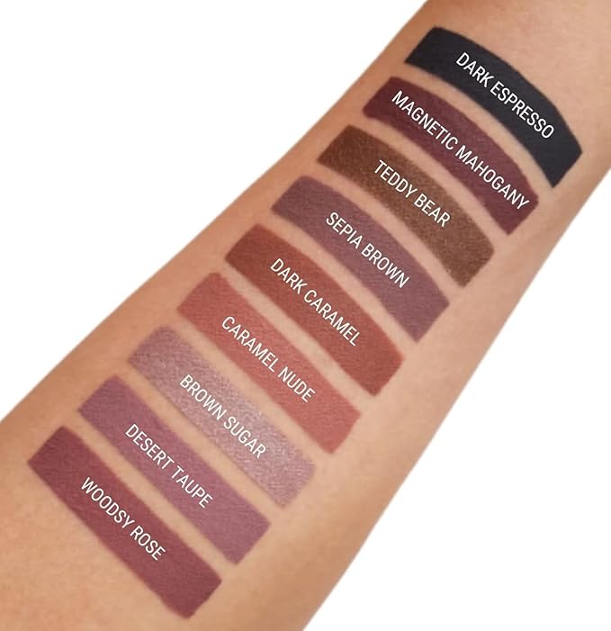 Aromi Desert Taupe Matte Liquid Lipstick | Greige, Grey Beige Lip Color, Long-Lasting Lipstick, Handmade, Day to Night (Desert Taupe)