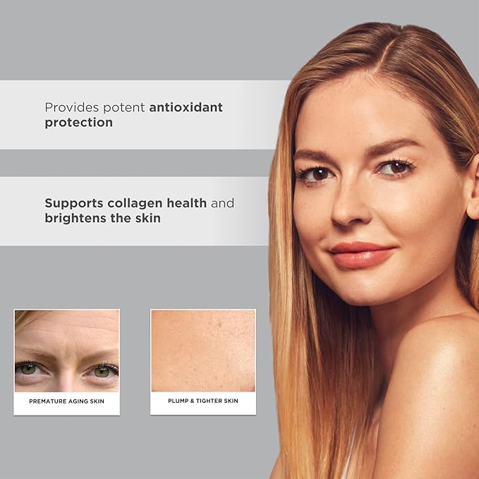 Glytone Age-Defying C+ Vitamin C Serum for Face | 20% Vitamin C, E and Squalane Antioxidant Complex | Reduces Fine Lines & Wrinkles | Hydrating & Anti-Aging Facial Serum for All Skin Types | 1 Fl Oz