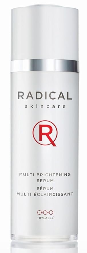 Radical Skincare Multi Brightening Serum - Fights 7 Causes of Uneven Skin Tone, Tightens & Brightens Skin - For All Skin Types Including Sensitive Skin - Paraben & Cruelty Free (1 oz)