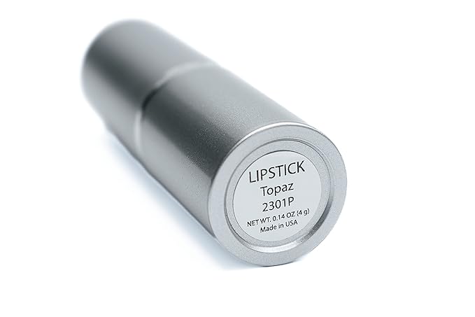 Topaz Red Brown Purple Pearlescent Creamy Pearl Lipstick Color Moisturizing Paraben Free, No Animal Testing & Cruelty Free Lip Makeup Color