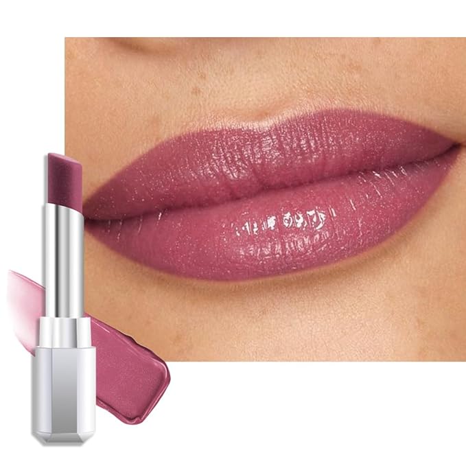 evpct Mauve Honey Lipstick Tinted Lip Balm, Sheer Hydrating Shine Tinted Lipstick for Women, Moisturizing Lip Color, Nourishing Tinted Lip Balm Plumper Gloss Stain, Glossy Shiny Finish, 07 Mauve