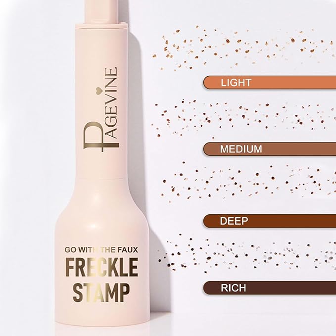 Freckle Stamp,Faux Freckle Stamp-Natural-Looking, 5-Point Freckle Stamp,Waterproof Freckle Makeup,Waterproof & Long-Lasting & Quick Dry,for Natural Sunkissed Makeup (2# MEDIUM)