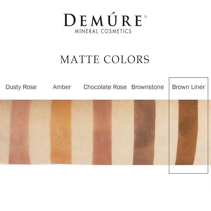 Demure Mineral Make Up (Brown Liner) Eye Shadow, Matte Eyeshadow, Loose Powder, Eye Makeup, Professional Makeup