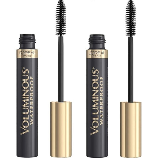 L’Oréal Paris Makeup Voluminous Original Waterproof Mascara, Black, 0.28 Fl Oz (Pack of 2)