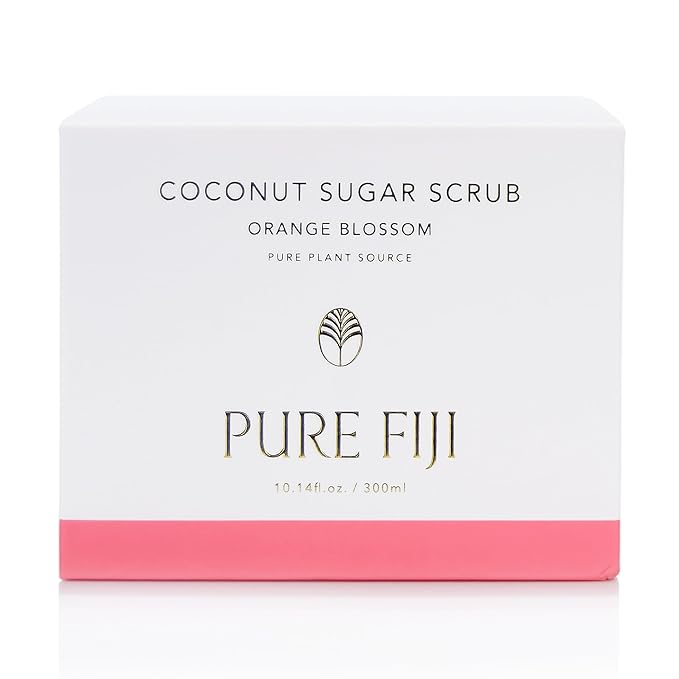 Pure Fiji Coconut Sugar Body Scrub, Orange Blossom (10.14 Oz /300ml)