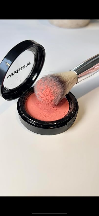 Sandstone Scandinavia Soft Collection Makeup Brush - Professional Premium Blush brush for applying and blending blush. Ultra soft bristles. Vegan Makeup brush for all skin types