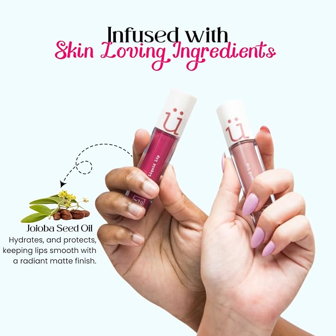 M2U NYC Berry Matte Liquid Lipstick – Long Lasting High Impact Color with Up to 17H Wear – Matte Lipstick for Women – No Budge, Lightweight Creamy Vegan Formula Infused with Jojoba Oil - Cherry St.