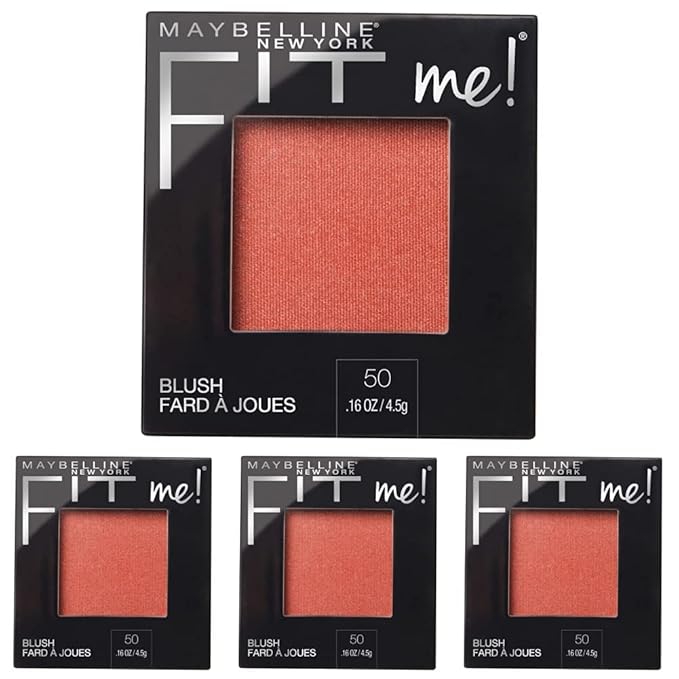 Maybelline Fit Me Blush, Lightweight, Smooth, Blendable, Long-lasting All-Day Face Enhancing Makeup Color, Wine, 1 Count (Pack of 4)