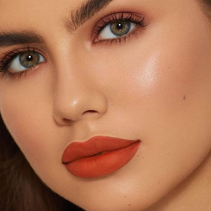 Boobeen Velvety Creamy Matte Lip Liner - Full Coverage High Pigment Waterproof Long Lasting Lipstick for Women, Matte Lip Color with Smooth Finish