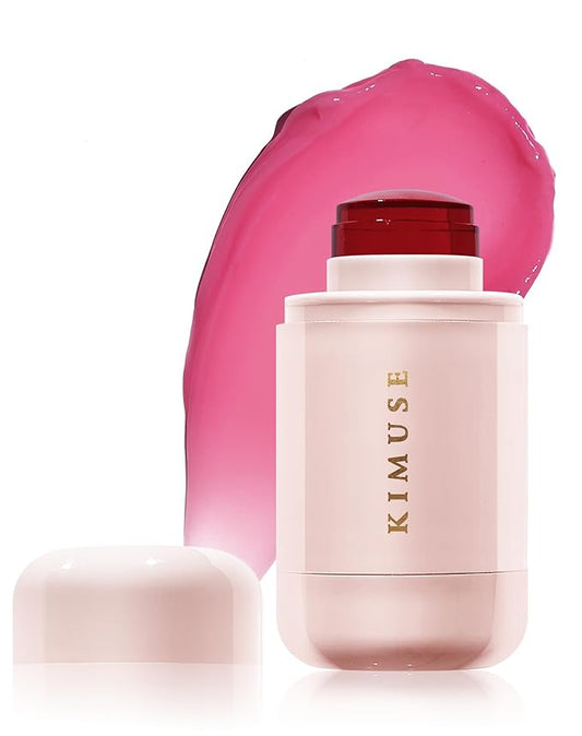 KIMUSE Jelly Cheek & Lip Tint, Watercolor Blush, Multi-Use Makeup, Tint for Cheeks, Lips & Eyes, Lightweight, Sheer & Buildable Color, Vegan Formula, Cruelty-Free