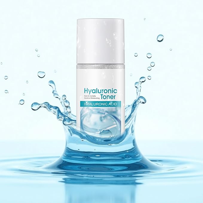 Centella Asiatica Toner, Hyaluronic Acid Face Toner, Facial Toner for Women, Deep Moisturizing, Soothing for Sensitive, Oil, Dry Skin All Skin Types, 4.06fl.oz/120ml