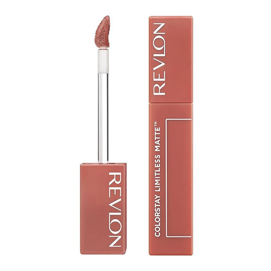 Revlon ColorStay Limitless Matte Liquid Lipstick, Vegan Formula, No-Budge, Longwear Lip Color, Long Lasting, Lightweight/Comfortable, Waterproof, 002 Poster Child, 0.17 fl oz