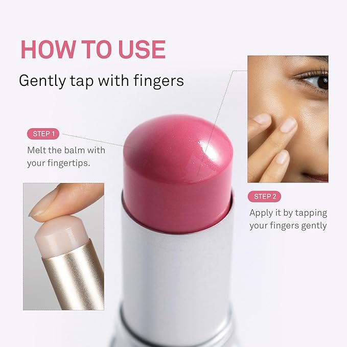 hince True Dimension Radiance Balm - Highlighter for Korean Glass Skin, Blush for Cheeks, Cream Blush, Contour Stick, Natural Glowy Look, Clean Makeup for Radiant Complexion, 10g (SHELLY PINK, TP005)