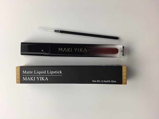 MAKI YIKA Dark Brown Lipstick for Women Color Stay Long Lasting Lipsticks, No Smudge Matte Liquid Lipstick Transferproof Cruelty-Free Lip Color |Chocolate Delight