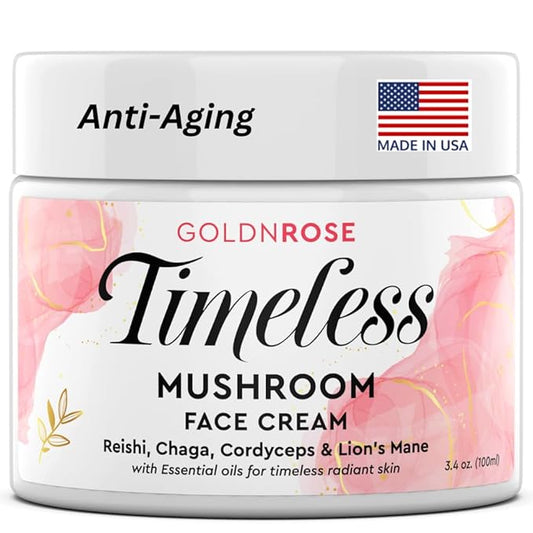 Zenrenu Anti Aging Moisturzer Face & Body Cream for Women - Reishi, Chaga, Cordyceps, Lion’s Mane Botanical Extracts & 8 Essential Oils for Silky Timeless Radiant Skin Tighening & Repair 3.4 oz