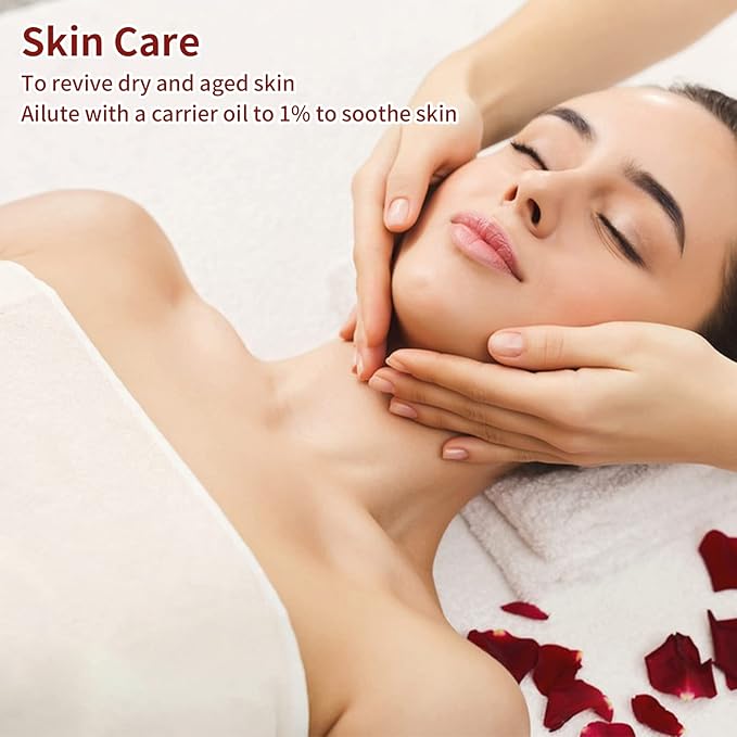 yethious Rose Essential Oil 100% Pure Rose Scented Oil for Diffuser & Aromatherapy Fragrance DIY Candle Soap Making Rose Oil Essential Oil 10ML