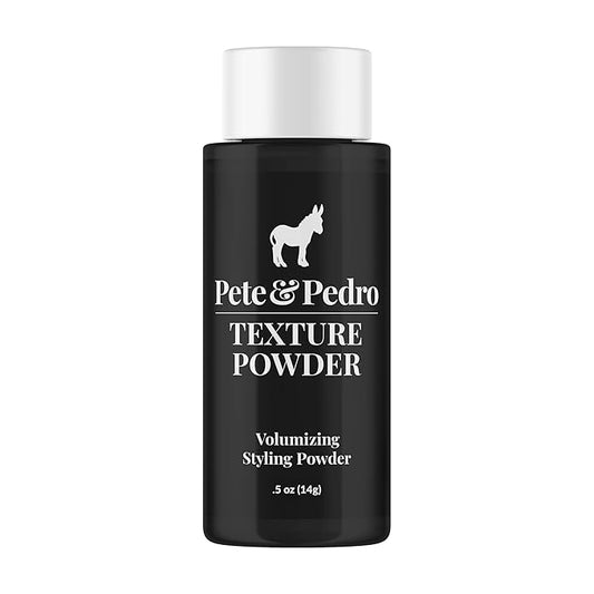 Pete & Pedro TEXTURE POWDER - Texturizing and Volumizing Styling Powder For Men & Women | Adds Mega Volume & Texture, Matte Finish, Root Lifting & Restyleable Hold | As Seen on Shark Tank, 0.5 oz.