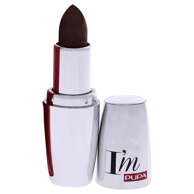 PUPA Milano I Am Matt Pure Colour Lipstick - Dresses Lips In Full, Deep Color - Matte, Velvety And Extremely Sensory Feel - Glides On Without Weighing Lips Down - 016 Mochaccino - 0.123 OZ