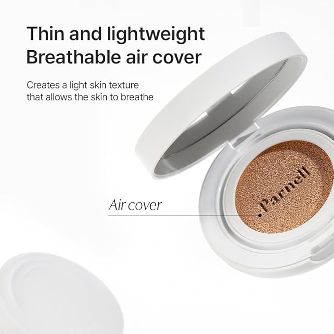 Parnell Cicamanu Serum Cushion - Hydrating Foundation for Soothing, Coverage, Glass Skin | Lightweight for Sensitive and Dry Skin (0.52 Fl Oz) (25N) | K-beauty