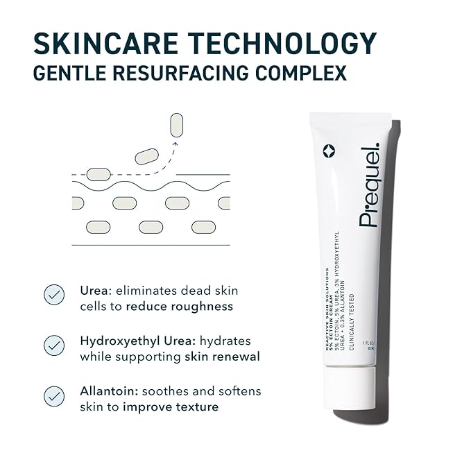 Prequel Reactive Skin Solutions - Soothing, Hydrating Face Moisturizer for Sensitive Skin. Barrier Support Cream with 5% Ectoin, Urea, and Allantoin for Extreme Dryness, Calming and Renewal
