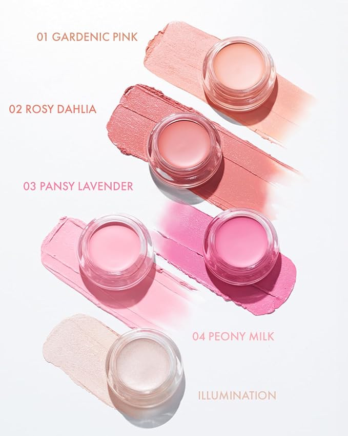 VIDIVICI Millennial Glow Cream Blush 04 Peony Milk - Creamy Face Cheek Blusher for Smooth & Silky Skin - Soft Satin Finish with Natural Color - For Fair to Light Skin Tone, 0.21 oz.