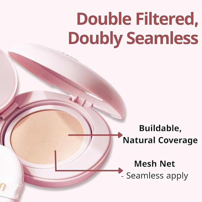 milktouch Cushion Foundation, 24H Flawless Skin, Radiant Shine, No Oxidation, Long-Lasting, Non-Creasing, 60% Hydrating Skincare Infused Korean Foundation, Valentines Gifts (33C Cinnamon)