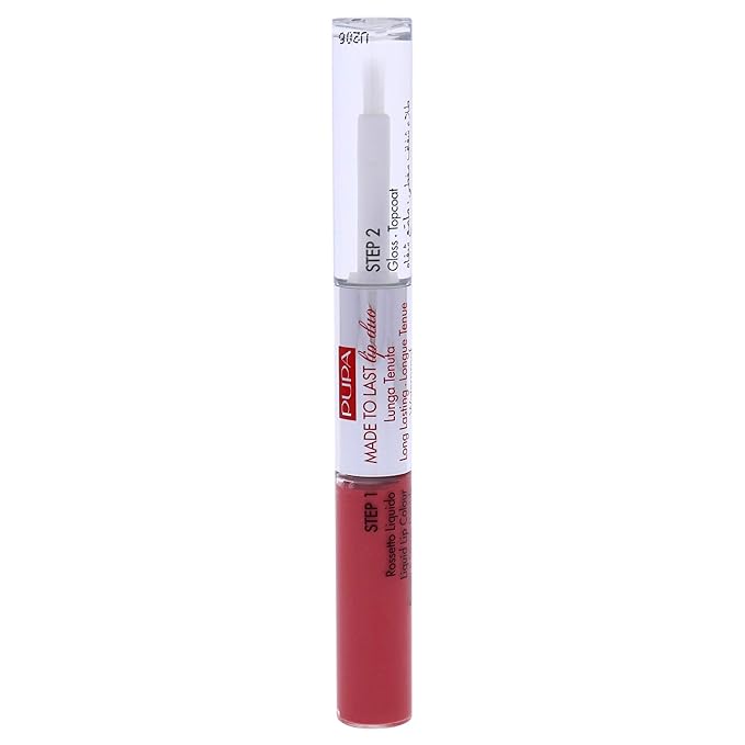 PUPA Milano Made To Last Lip Duo - Smudge-Proof Lip Color And Gloss - Highly Pigmented Shades - One Swipe Color Payoff - Gives Unrivaled Glassy Effect - Long Lasting - 008 Miami Pink - 0.13 Oz
