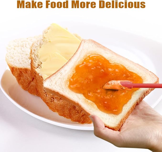 Silicone Spatula Set 6Pcs - Mini Scraper Tool for Beauty & Food （Reach Every Last Drop - Multi-Size Spatulas for Makeup Jars, Lotion Bottles & Kitchen Containers）