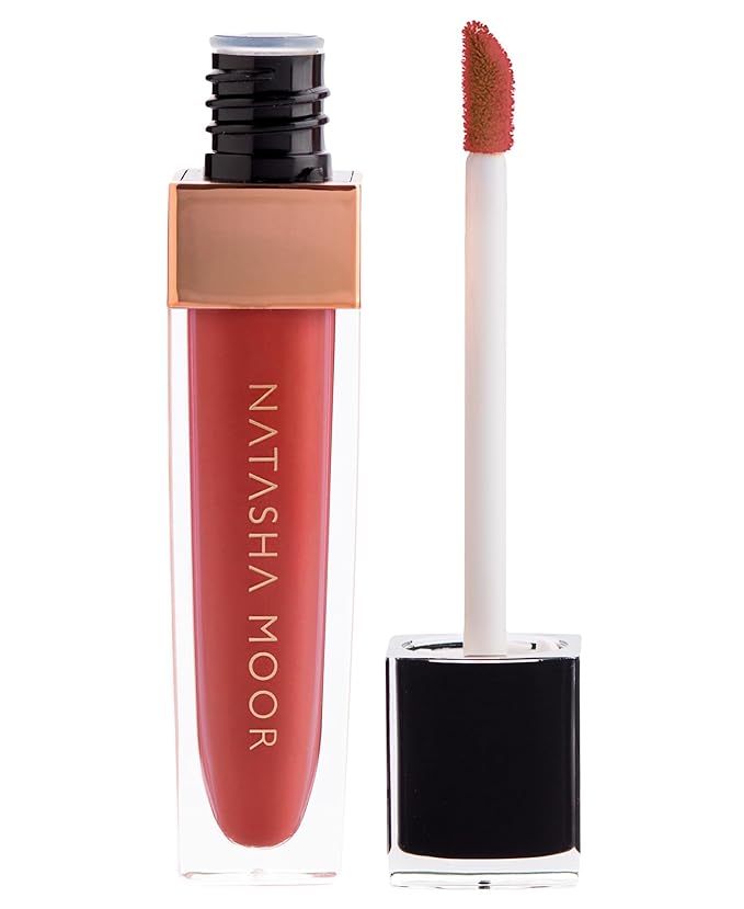 NATASHA MOOR: Molten Matte Liquid Lipstick - Long-Lasting, Hydrating, Matte Finish with Moisturizing Vitamin E - Waterproof, Kiss-Proof, Cruelty-Free - 12-Hour Stay Power - WINNER