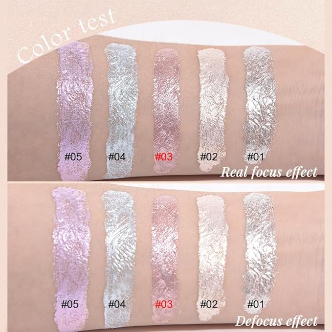 Monochrome Glitter Eyeshadow Palette,Single Champagne Pink Shimmer Eyeshadow,Long-Lasting Sheer Eye Makeup With A Sparkle Finish,Smooth Formula,Vegan & Cruelty-Free