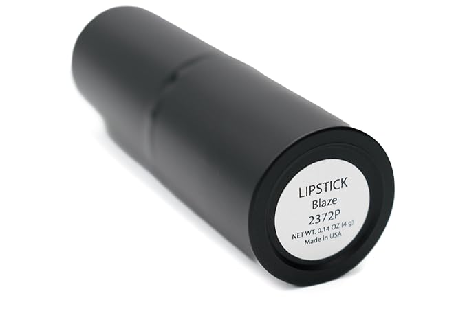 Blaze Gold Flecked Red Metallic Shimmer Lipstick Color Moisturizing Paraben Free, No Animal Testing & Cruelty Free Lip Makeup Color