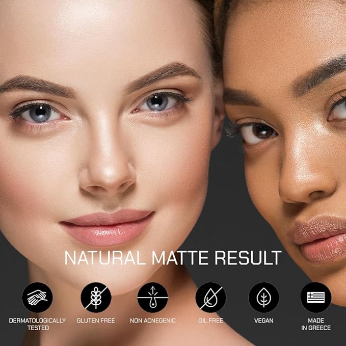 Radiant Professional Natural Fix All Day Matte Cream Foundation - Long Wear High Coverage Face Makeup Foundation With SPF 15 - Oil Free Matte Finish - For All Skin Types-1.01 oz. (05 Light Tan)