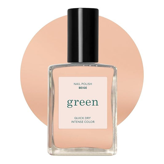 Manucurist • Green Nail Polish Beige • Natural Classic Nail Polish 9-Free • Vegan and Plant-Based Nail Polish (83%) • Manicure & Nail Care • 0.5 fl oz (BEIGE)