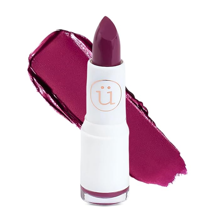 M2U NYC Plum Moisturizing Lipstick with Semi-Matte Finish – Intense Pigment, Full Coverage, Non-Drying, Creamy Formula with Hydrating Lip-Loving Ingredients – Vegan & Cruelty-Free (Lower East)