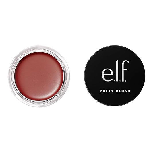 e.l.f. Putty Blush, Creamy & High-Pigment Formula For A Natural Glow, Delivers A Semi-Matte & Powder Finish, Vegan & Cruelty-Free, Maldives