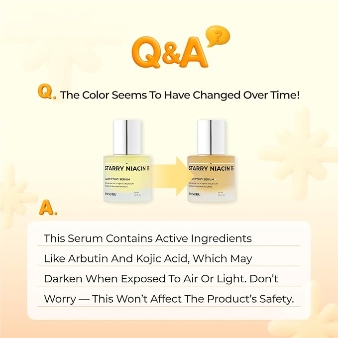 15% Niacinamide + Alpha Albutin + Banana PDRN Starry Niacin 15 Correcting Serum – Potent Brightening Serum for Uneven Tone & Dark Spots, Fragrance-Free | Korean Skincare (1.01 fl.oz / 30ml)