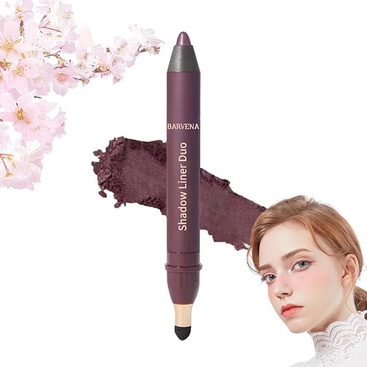 Shinalify Eyeshadow, Shadow Liner 2-in-1 Eyeliner & Eyeshadow, Silky Application, Highlighter Matte Crayon Eyeliner Pen, Easy to Apply, Creating Natural Eye Makeup (02)