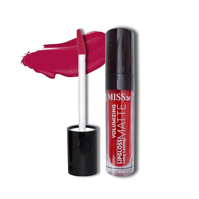 16-Hour Volumizing Matte Liquid Lipstick with Non-Drying, Waterproof Matte Liquid Lip Color: 105 Strawberry Smile, 0.14 Fl Oz