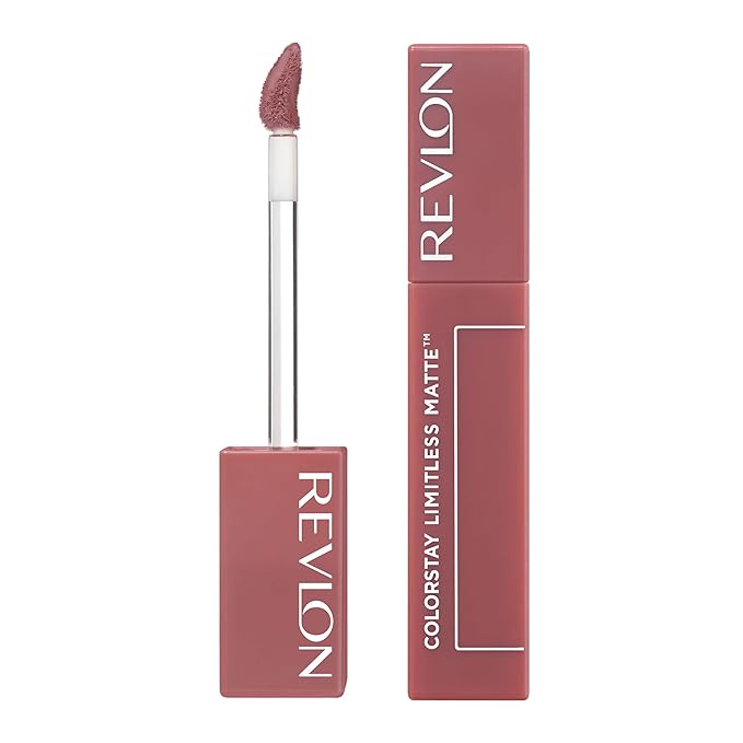 Revlon ColorStay Limitless Matte Liquid Lipstick, Vegan Formula, No-Budge, Longwear Lip Color, Long Lasting, Lightweight/Comfortable, Waterproof, 012 Lead The Way, 0.17 fl oz