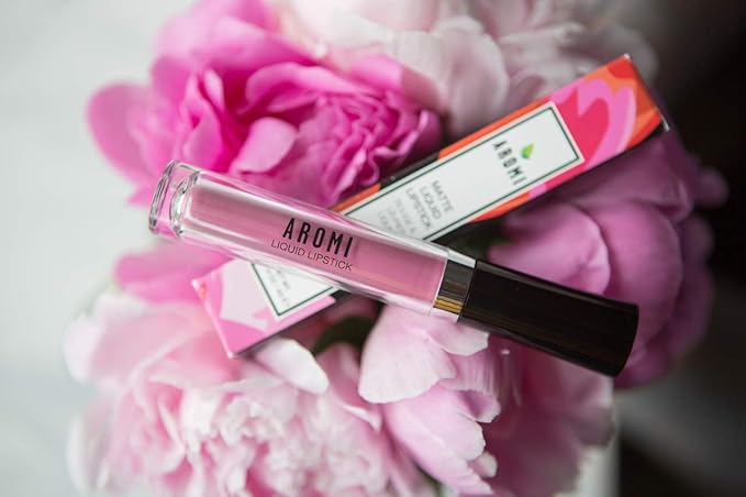 Aromi Matte Liquid Lipstick | Long Wear, Smudge Proof, Medium Pink Lip Color, Vegan, Waterproof, Day to Night, Velvety Finish (Poodle Skirt)