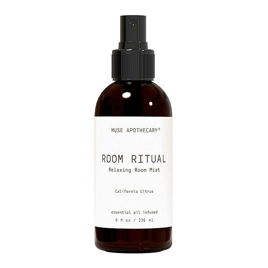 Muse Apothecary Room Ritual - Aromatic and Relaxing Room Mist, 8 oz, Infused with Natural Essential Oils - California Citrus