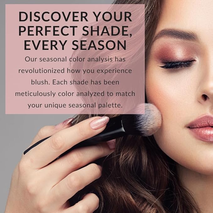 Color Pro Blush by Color Me Beautiful, Pressed Powder Blush with Buildable Coverage, Complexion Enhancing Makeup